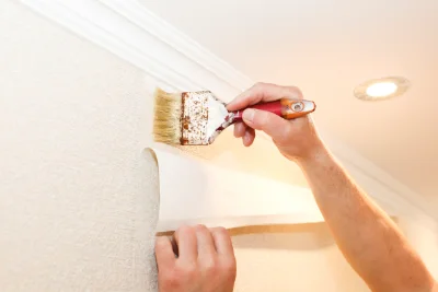 Pose de papier peint à Mouen — revêtements muraux et toiles de verre